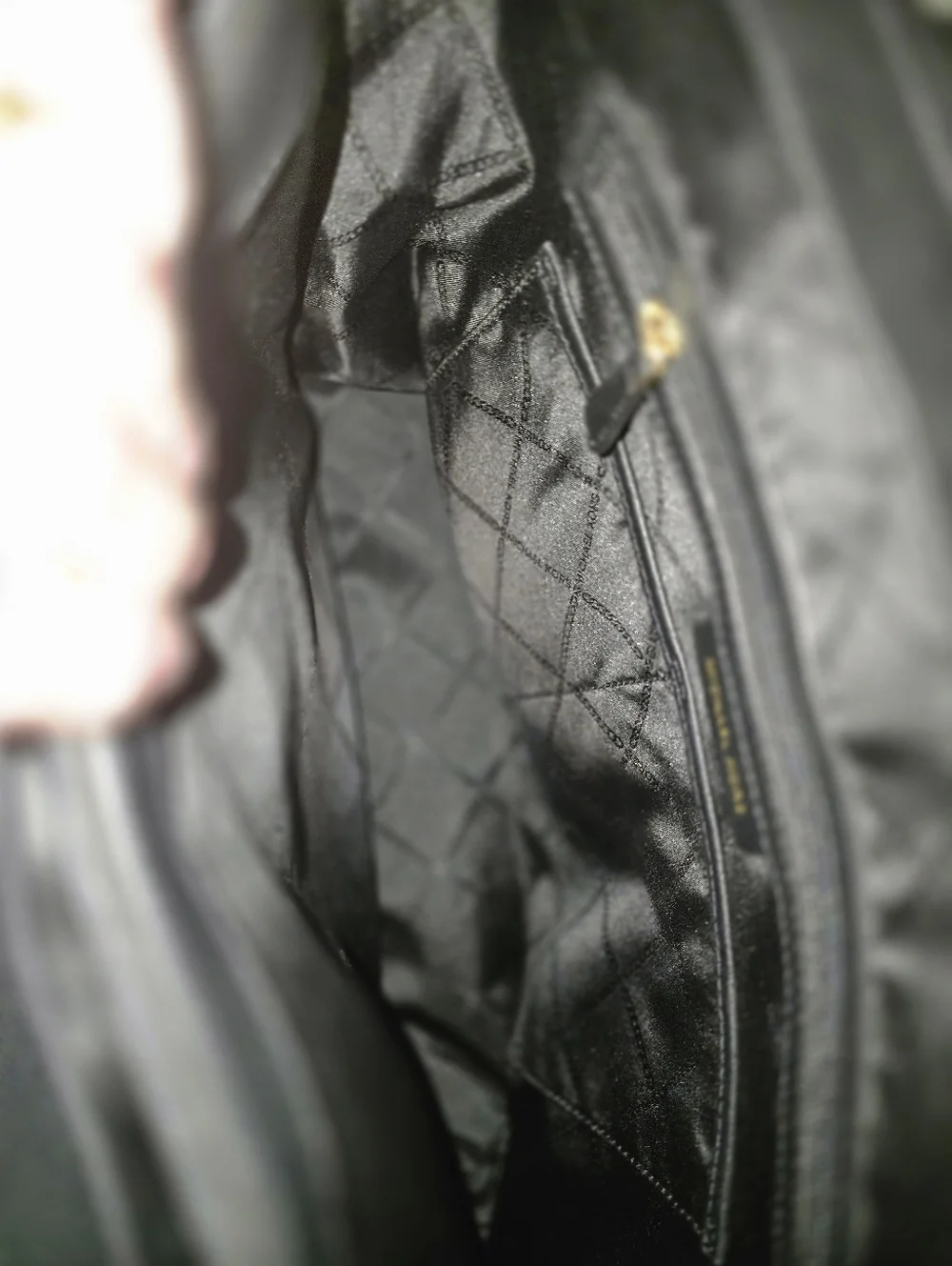 Michael Kors Black Saffiano Tote with Gold Hardware